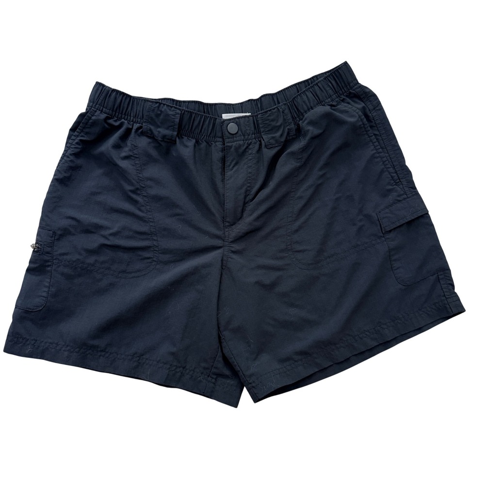 Columbia Cargo Shorts Womens Medium Black Nylon Mesh Lined Hiking Outdoor